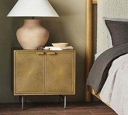 Argonaut Metal Cabinet Nightstand (25")