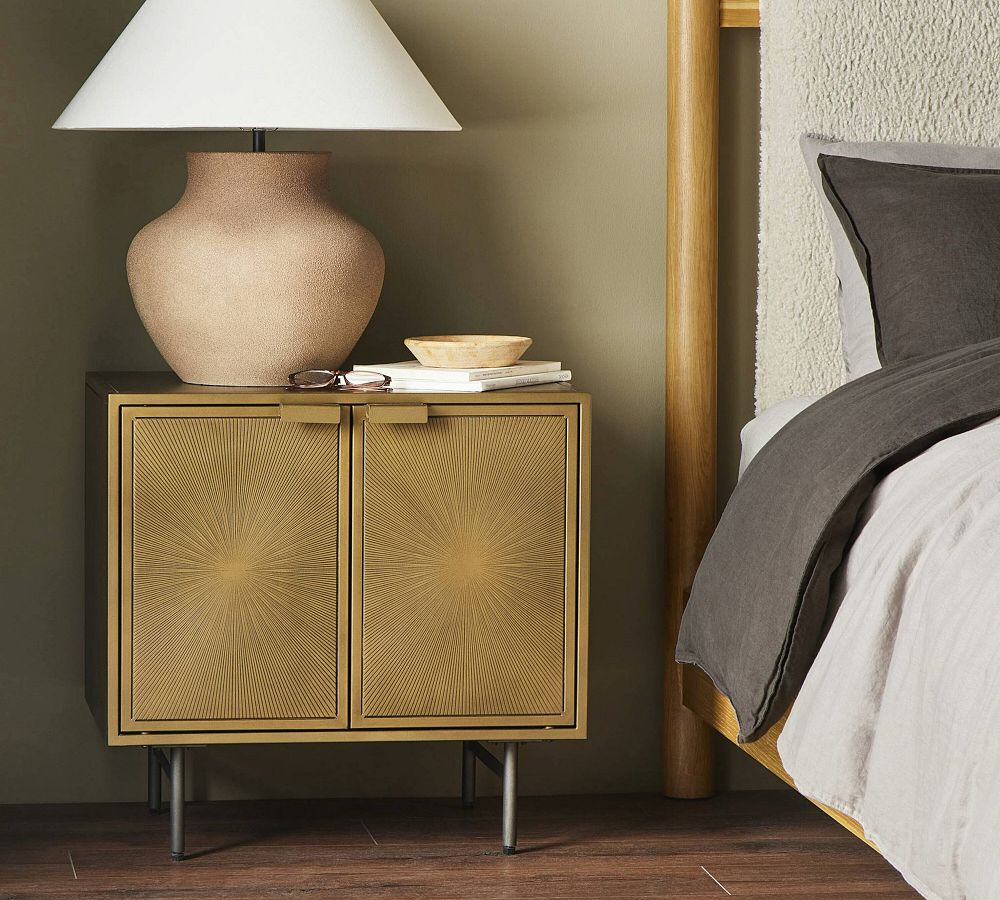 Argonaut Metal Cabinet Nightstand (25") by Pottery Barn