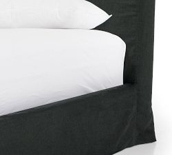 Cecile Slipcovered Platform Bed