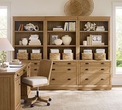 Aubrey Storage Shelf with File Cabinet (36"- 108") ​