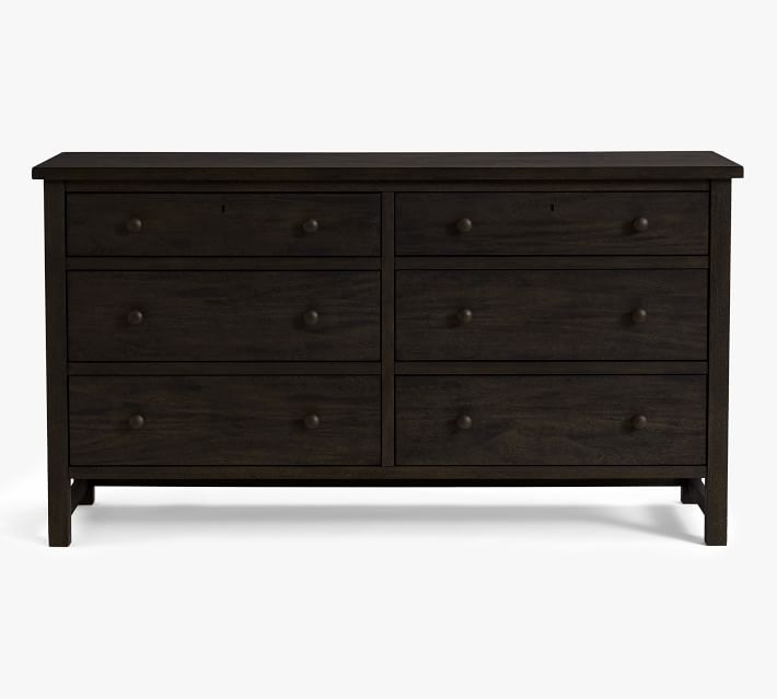 Farmhouse 6-Drawer Dresser, Charcoal | Pottery Barn Farmhouse 6-Drawer Dresser, Charcoal | Pottery Barn