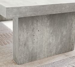 Vaccaro Rectangular Concrete Coffee Table