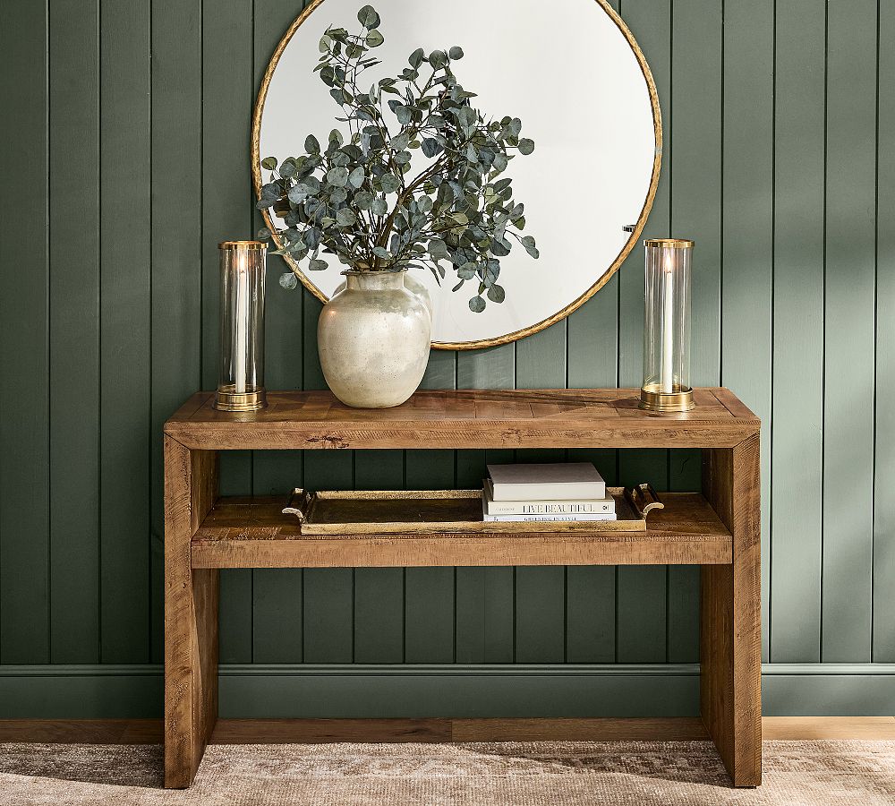 Reclaimed Parquet Console Table (52") by Pottery Barn