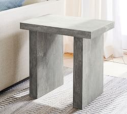 Vaccaro Rectangular Concrete End Table