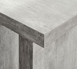 Vaccaro Rectangular Concrete End Table