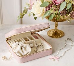 LoveShackFancy Velvet Embroidered Jewelry Box