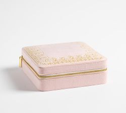 LoveShackFancy Velvet Embroidered Jewelry Box