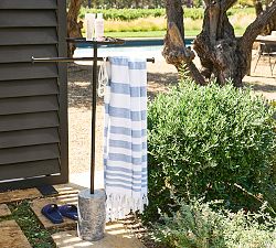 Malibu Metal Outdoor Towel Rack