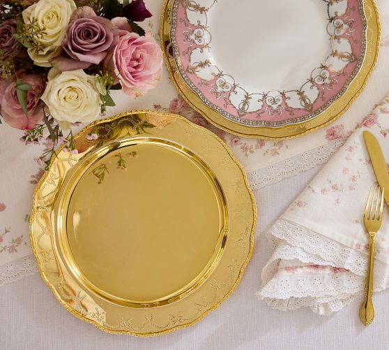 LoveShackFancy Charger Plates - Set of 4 by Pottery Barn