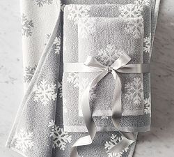 Snowflake Jacqaurd Towel