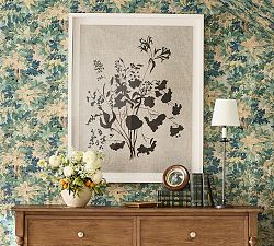 Floral Bouquet on Taupe Framed Print