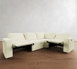 Dream Power Reclining Reversible Wedge Sectional (122"-134")