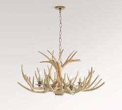 Faux Antler Chandelier (45")