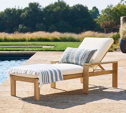 Malibu Outdoor Furniture Cushions - Teak Chaises