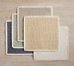 Mason Fringe Square Placemats - Set of 4