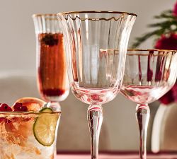 Monique Lhuillier Tatum Wine Stem Glasses &ndash; Set of 2