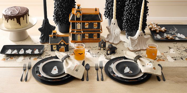 Haunted House Lidded Candy Bowl | Pottery Barn