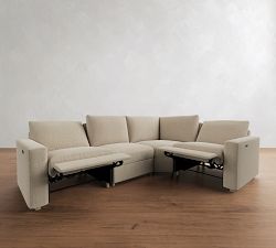 Westwood Square Arm Power Reclining Reversible Wedge Sectional (119"-131")