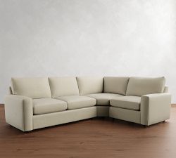 Pearce Modern Square Arm 3-Piece Wedge Sectional (118")