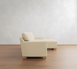 Buchanan Modern Square Arm Chaise Sectional (91"-107")