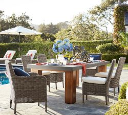 Huntington Wicker Outdoor Dining &amp; Armchairs