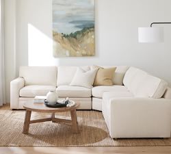 Rustic Farmhouse Round Coffee Table (44")