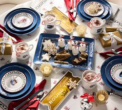 The Polar Express™ Stoneware Appetizer Plates - Set of 4