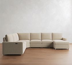Westwood Slim Arm Power Reclining L-Shaped Chaise Sectional (148"-160")
