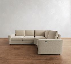 Westwood Square Arm Power Reclining Reversible Wedge Sectional (119"-131")