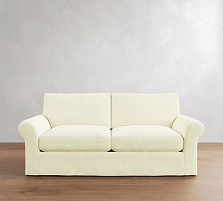 PB Comfort Modern Roll Arm Slipcovered Sleeper Sofa (62"-87")