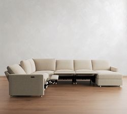 Westwood Slim Arm Power Reclining L-Shaped Chaise Sectional (148"-160")