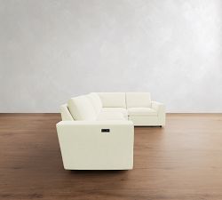 Dream Power Reclining Reversible Wedge Sectional (122"-134")