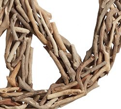 Driftwood Peace Sign Wall Art - 36"