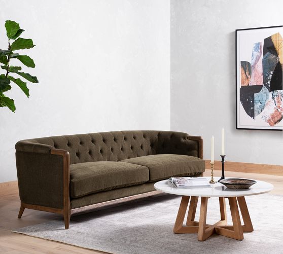 Knox Upholstered Sofa (90"w) by Pottery Barn