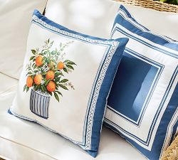 Mark D. Sikes Citrus Stripe Outdoor Pillow