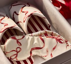 Monique Lhuillier Aubree Bow Slippers