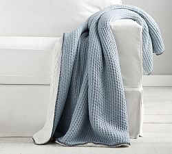 Thermal Sherpa Back Knit Throw