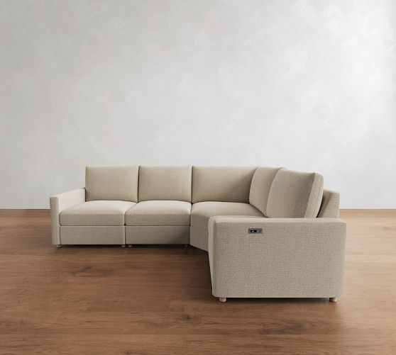 Westwood Slim Arm Power Reclining Reversible Wedge Sectional (116"-128") by Pottery Barn