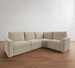 Westwood Square Arm Power Reclining Reversible Wedge Sectional (119"-131")