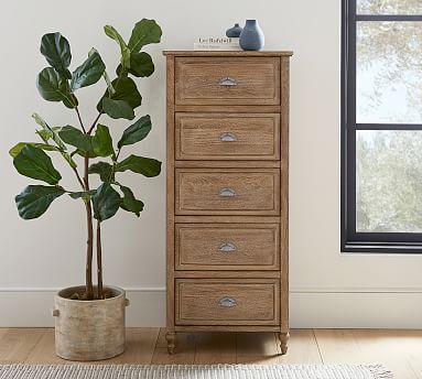 Astoria 5-Drawer Tall Lingerie Dresser | Pottery Barn