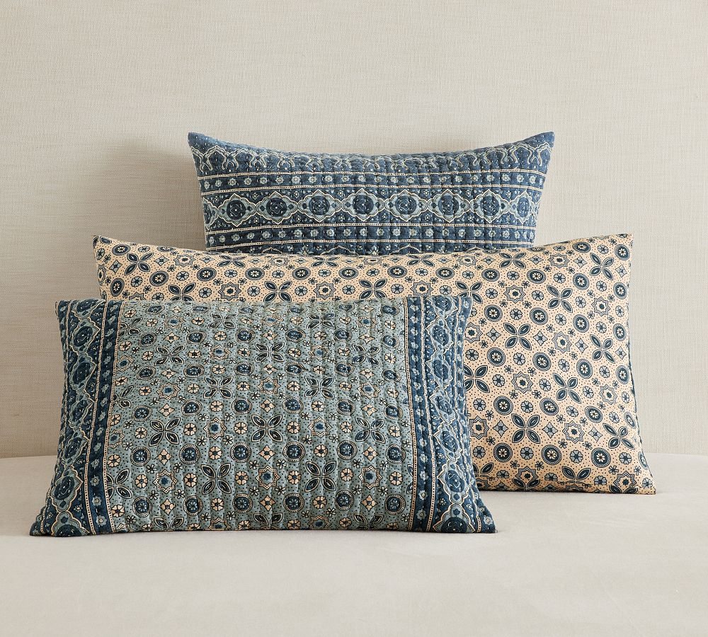 Auden Pick-Stitch Handcrafted Reversible Quilted Sham by Pottery Barn
