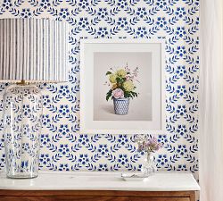 Carter Glass Table Lamp with Mark D. Sikes Pixie Shade (29")