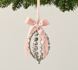 LoveShackFancy Crystal Bow Oval Ornament