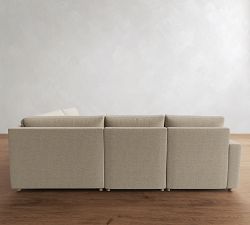 Westwood Square Arm Power Reclining Reversible Wedge Sectional (119"-131")