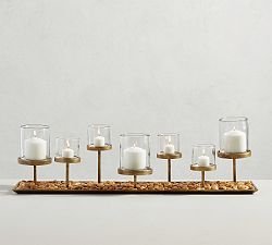 Draper Brass Candle Holder Centerpiece