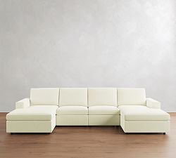 Dream Power Reclining Double Chaise Sectional (147"-171")