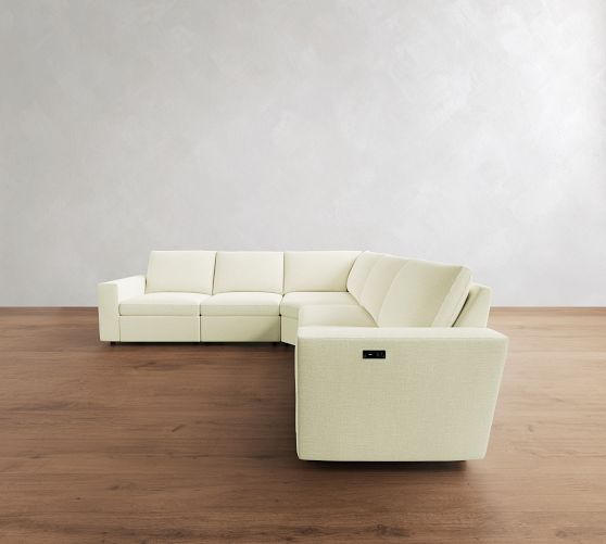 Dream Power Reclining L-Shaped Wedge Sectional (122"-134") by Pottery Barn