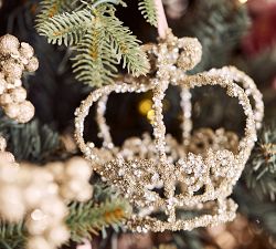 LoveShackFancy Glitter Crown Ornament