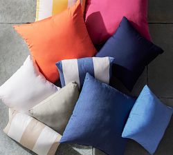 Sunbrella® Awning Striped Outdoor Pillow