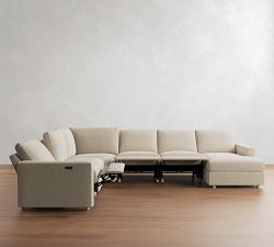 Westwood Square Arm Power Reclining L-Shaped Chaise Sectional (138"-175")